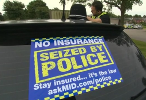 car seized for no insurance